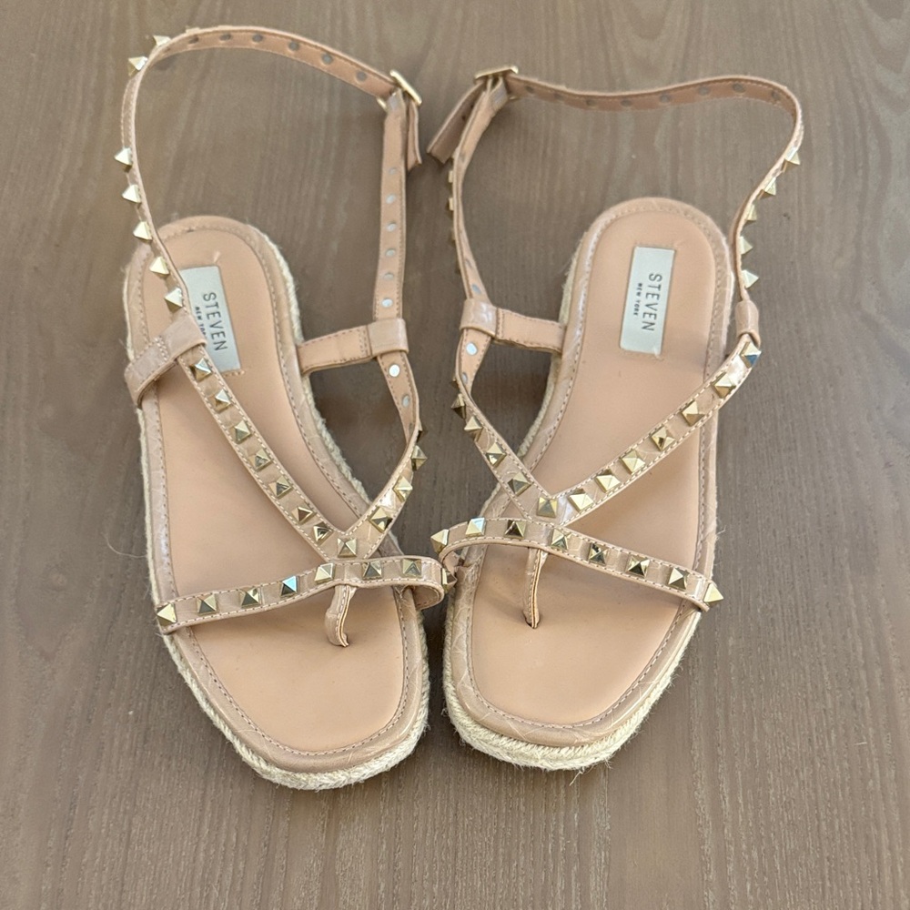 Steve Madden Tan Studded Women's Sandals